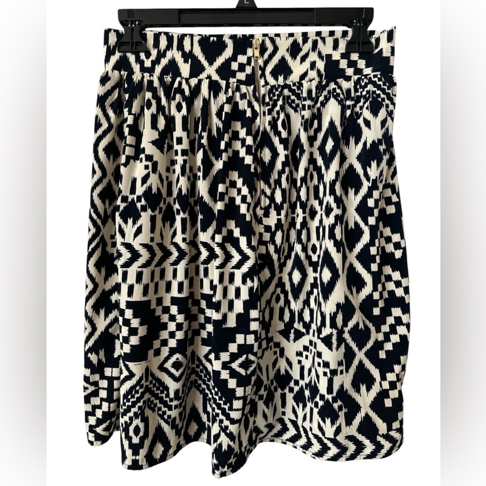 MAUDE Anthropology Navy and Cream Midi Skirt size S - Picture 5 of 5